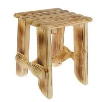 табурет разбойник 35х35х41 см сосна обожженная лакированная добропаровъ