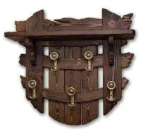 вешалка настенная 80*80см массив сосны старение, палисандр, ирб