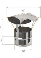 зонт craft нержавеющий (316/0,5 мм) ф120 по воде  