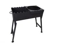 мангал комбинированный с печью под казан d=360 мм 8-12 литров