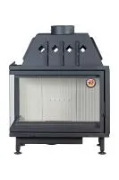 топка каминная альфа 1000 l два стекла левая, патрубок ф250, экокамин 